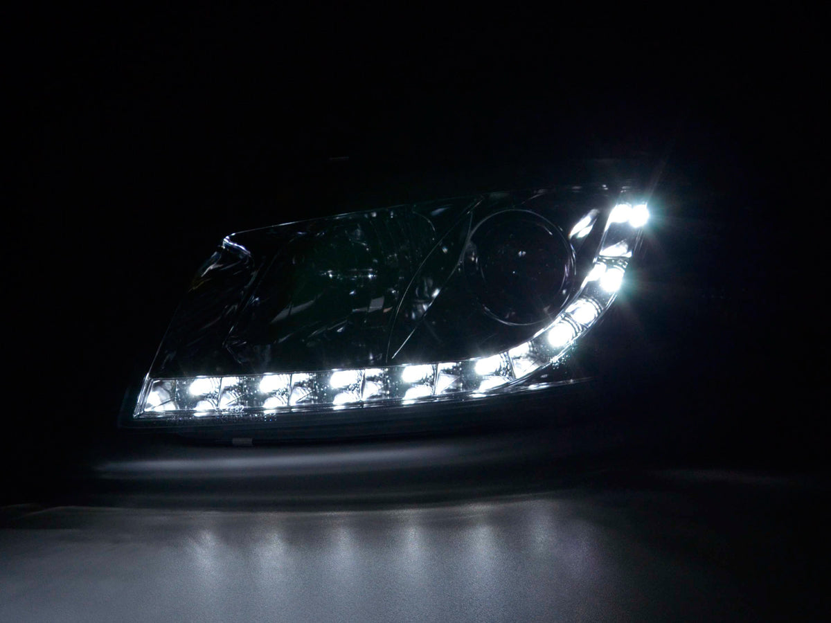 Scheinwerfer Daylight Audi A4 Typ 8E 01-04 chrom Scheinwerfer Daylight Audi A4 Typ 8E 01-04 chrom